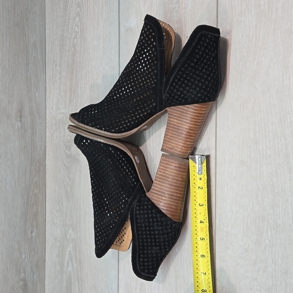 Lucky Brand Women Larise Cut Out Side Heels Open Toe shoes boots sz 7.5M - Picture 7 of 11